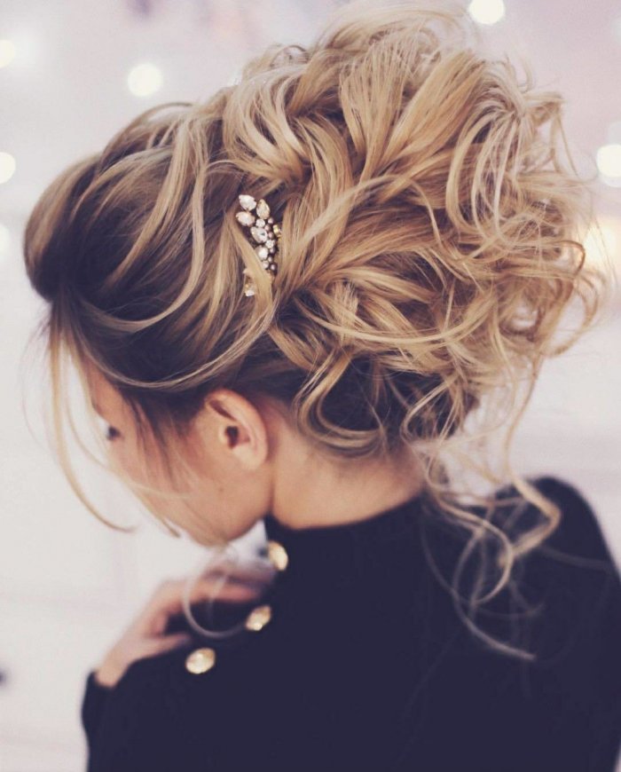 Собранные прически на длинные волосы