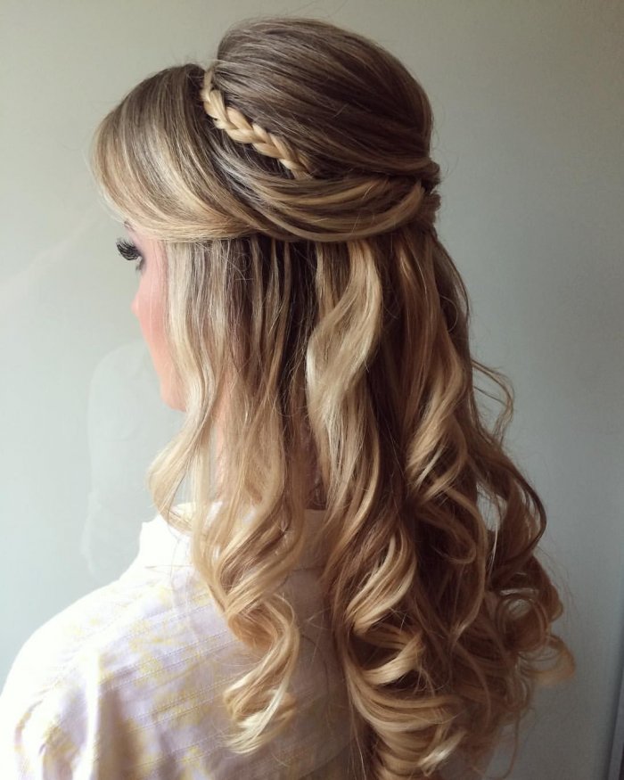 Прически с распущенными волосами