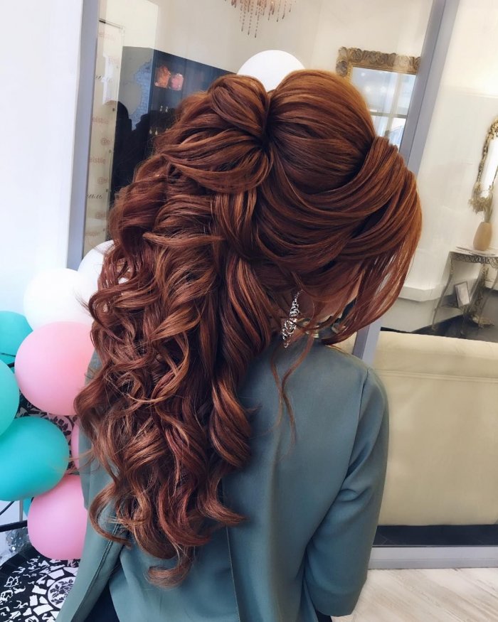 Красивые прически на длинные волосы распущенные