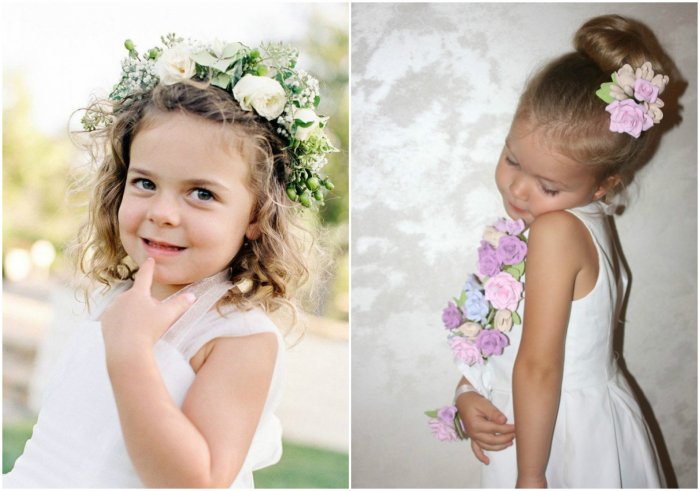 Прически для девочек на фотоальбом в садик