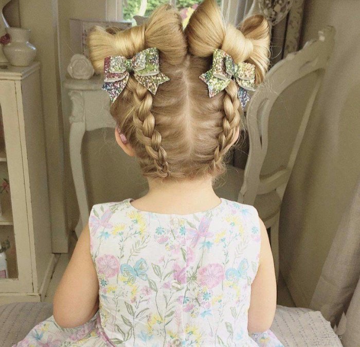 Детские прически девочке на длинные волосы