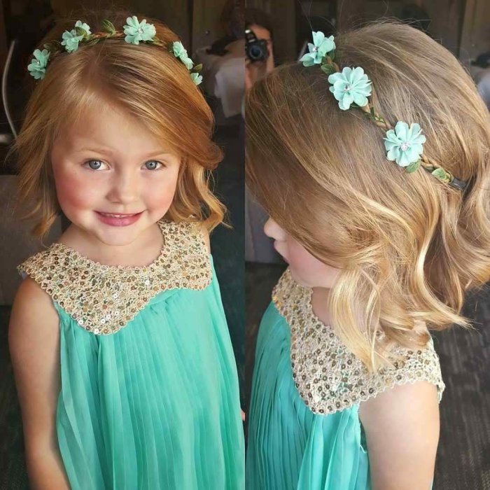 Прическа для девочки на утренник в детском саду