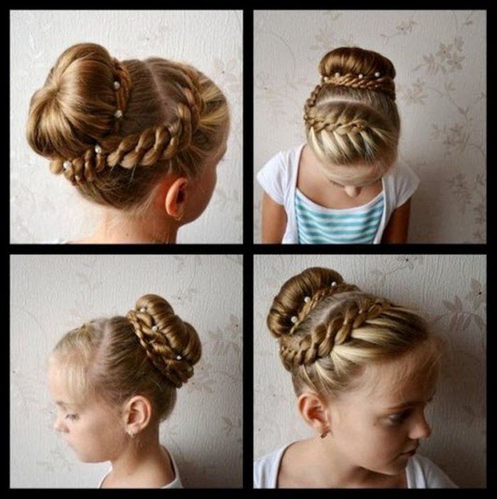 Причёски для девочек в садик на утренник