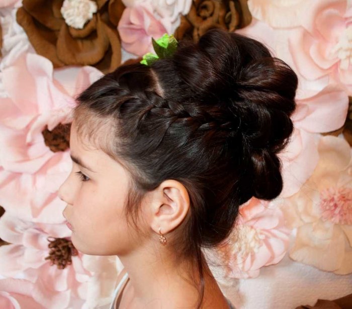 Детская прическа на выпускной