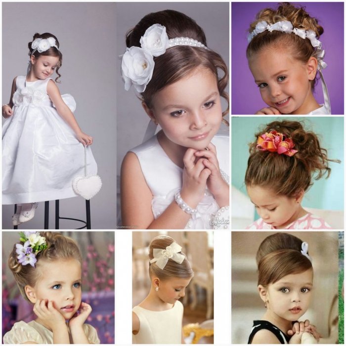 Прическа ребенку на выпускной в детском саду