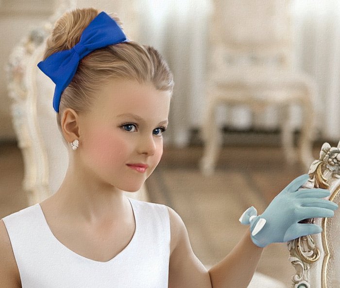 Бабетта для девочки на выпускной