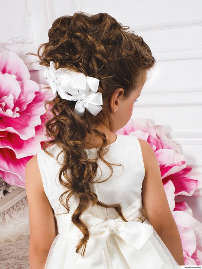 Прически для девочек на праздник