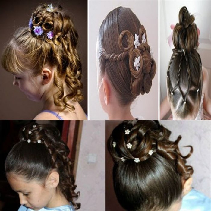 Причёски для девочек на выпускной в детском саду своими