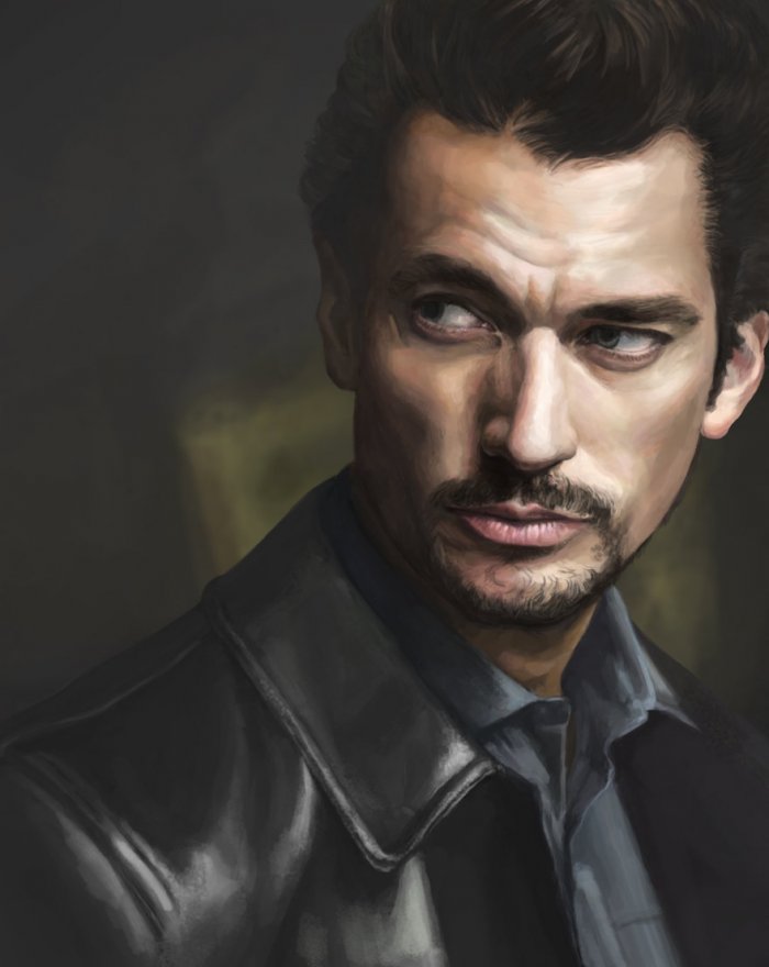 Манекенщик Дэвид Ганди