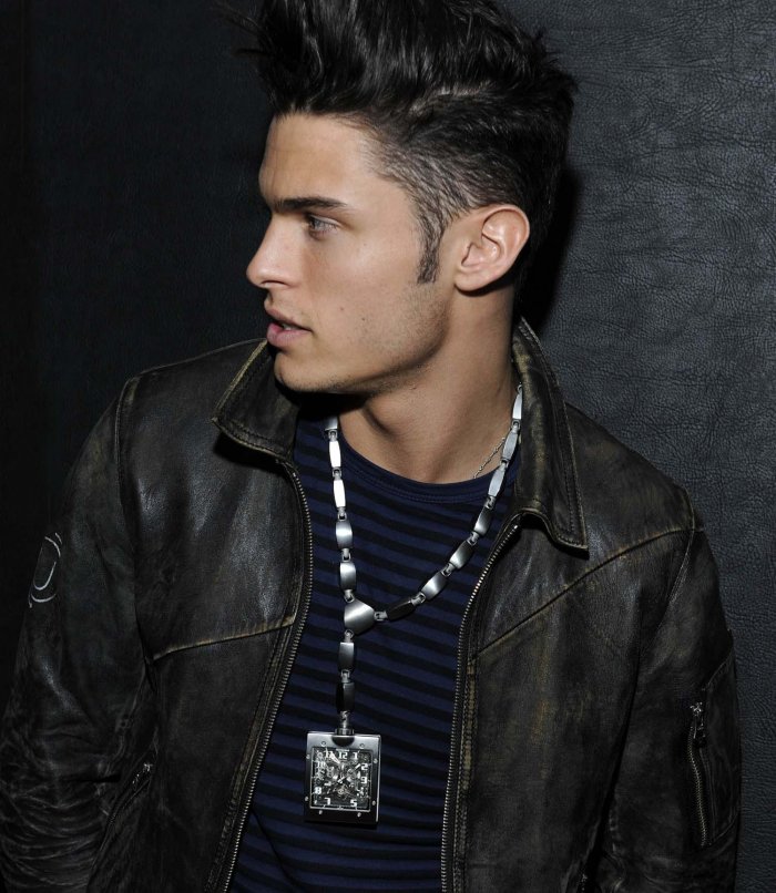 Karl Lagerfeld and Baptiste Giabiconi