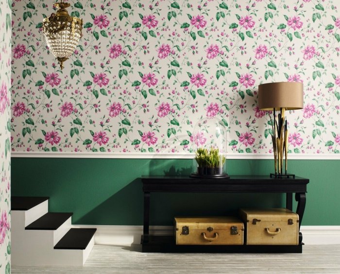 Комбинированные стены в интерьере