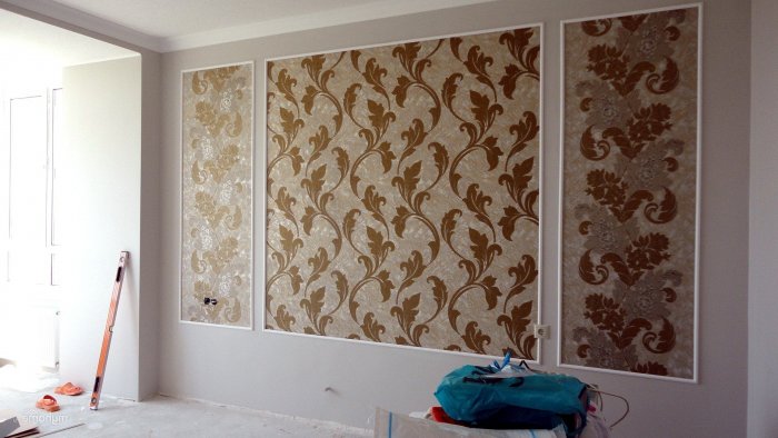 Декор из обоев