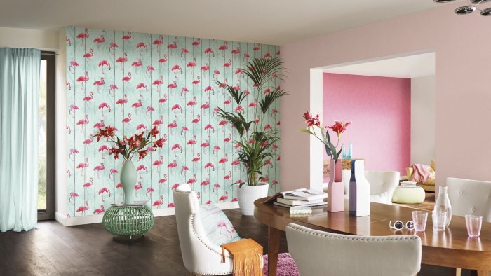 Комбинирование обоев в интерьере