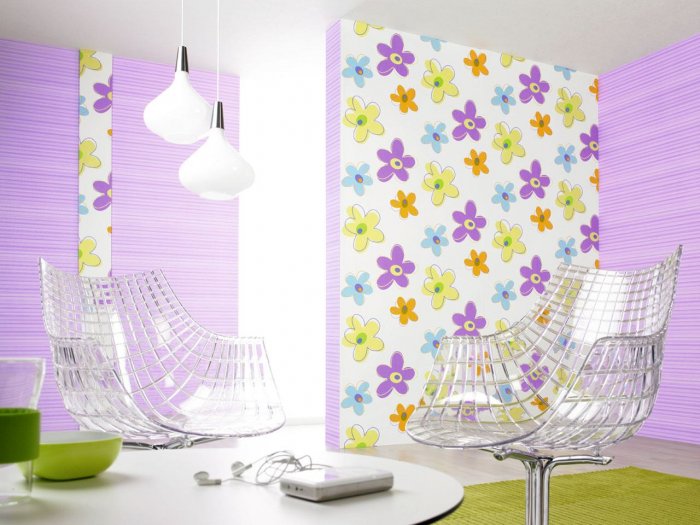 Варианты поклейки обоев в детскую