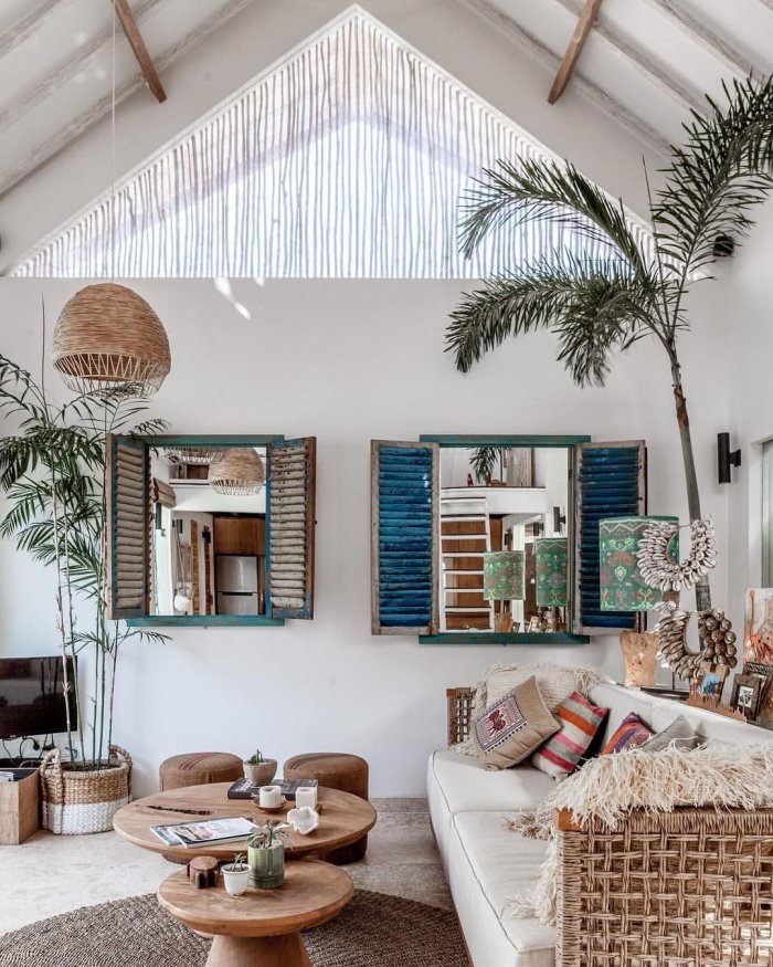 Гостиная в пляжном стиле