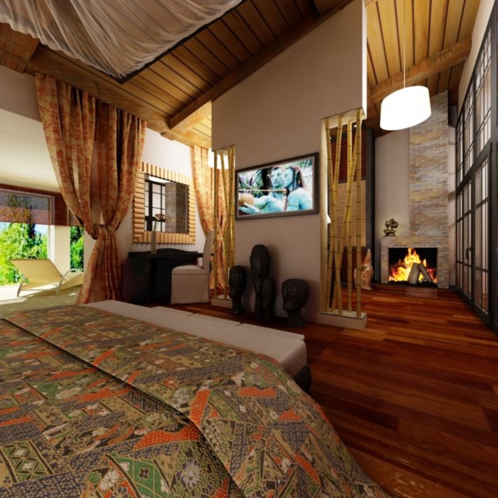 Индонезийский стиль в интерьере