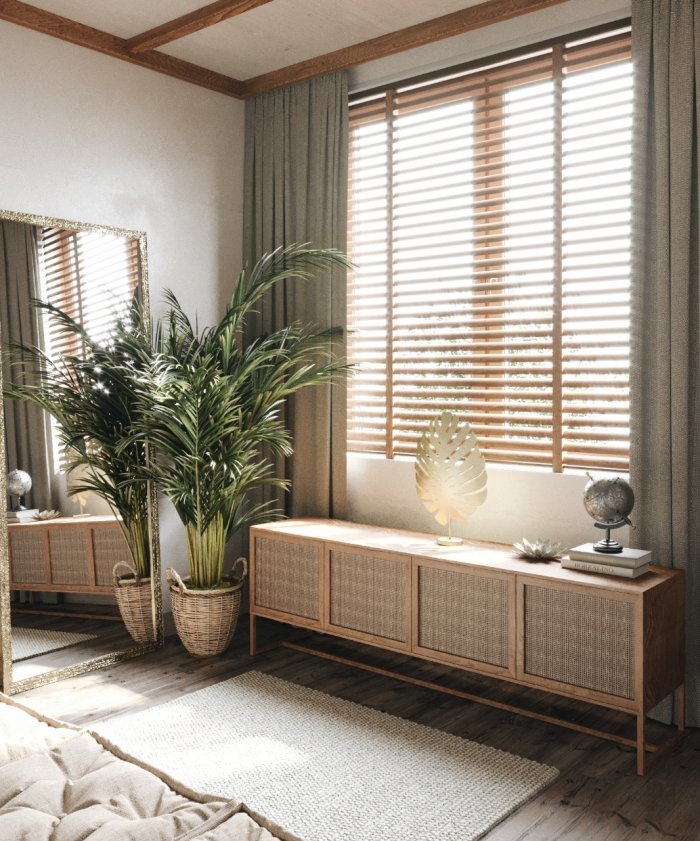 Спальня в балийском стиле