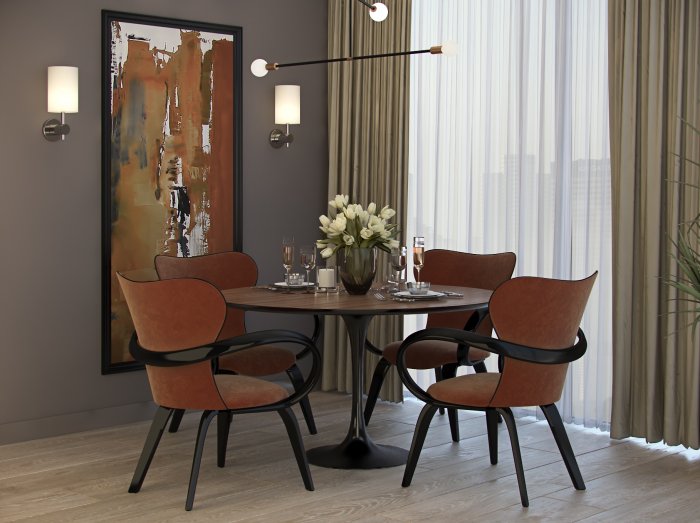 Обеденная зона для кафе