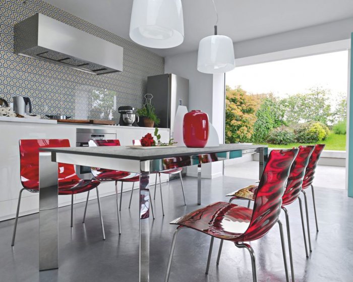 Стул Венский-м (серебро, замша 623)