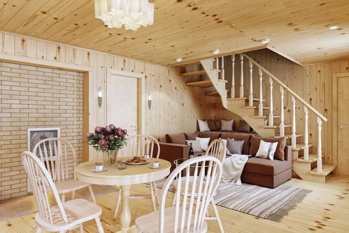 Отделка садового домика