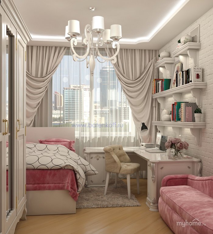 Комната для подростка в стиле классика