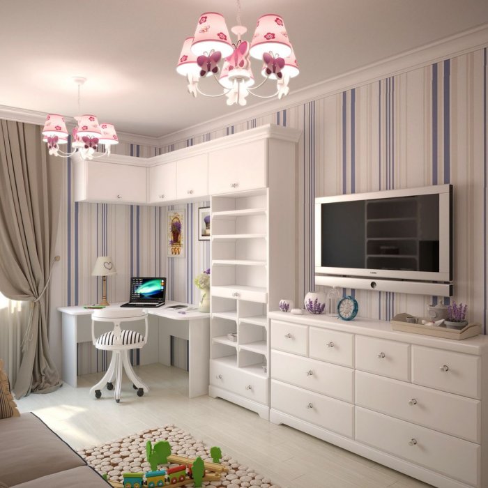 Детская в светлых тонах