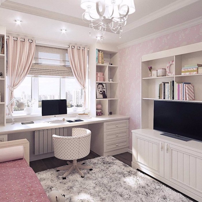 Интерьер детской для девочки подростка