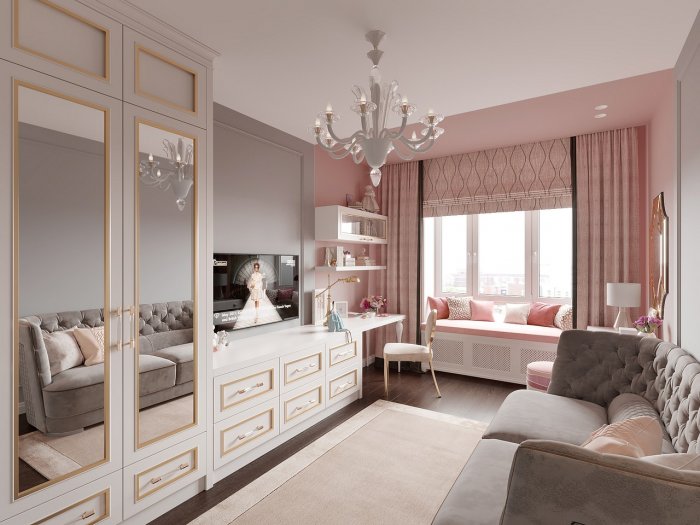 Комната для девочки в стиле Неоклассика