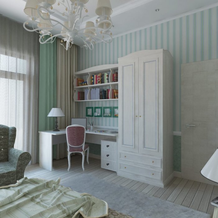 Комната для девочки классика