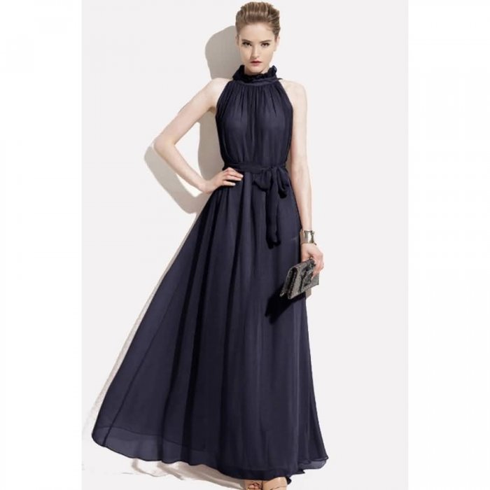 Вечернее шифоновое платье