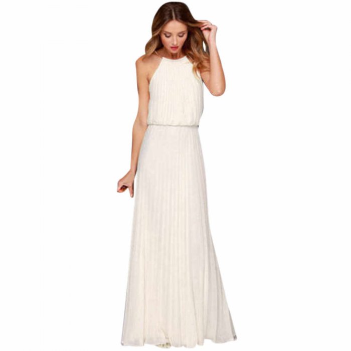 Длинное платье из шифона