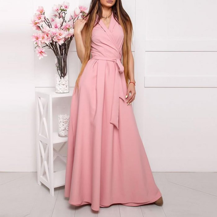 Платье пудрового цвета