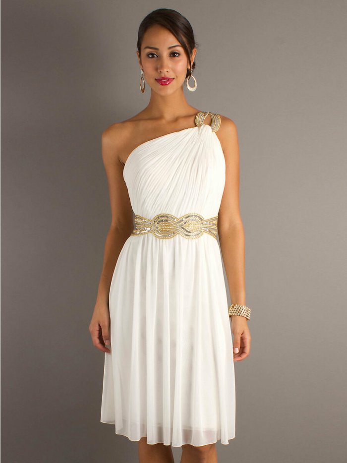 Длинное греческое платье