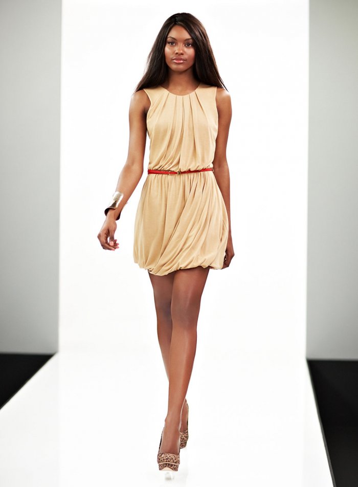 Платье из крепа длинное