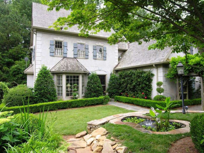 Колониальный стиль в ландшафте