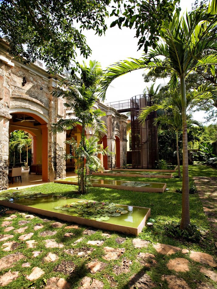 Гасиенда в колониальном стиле Мексика