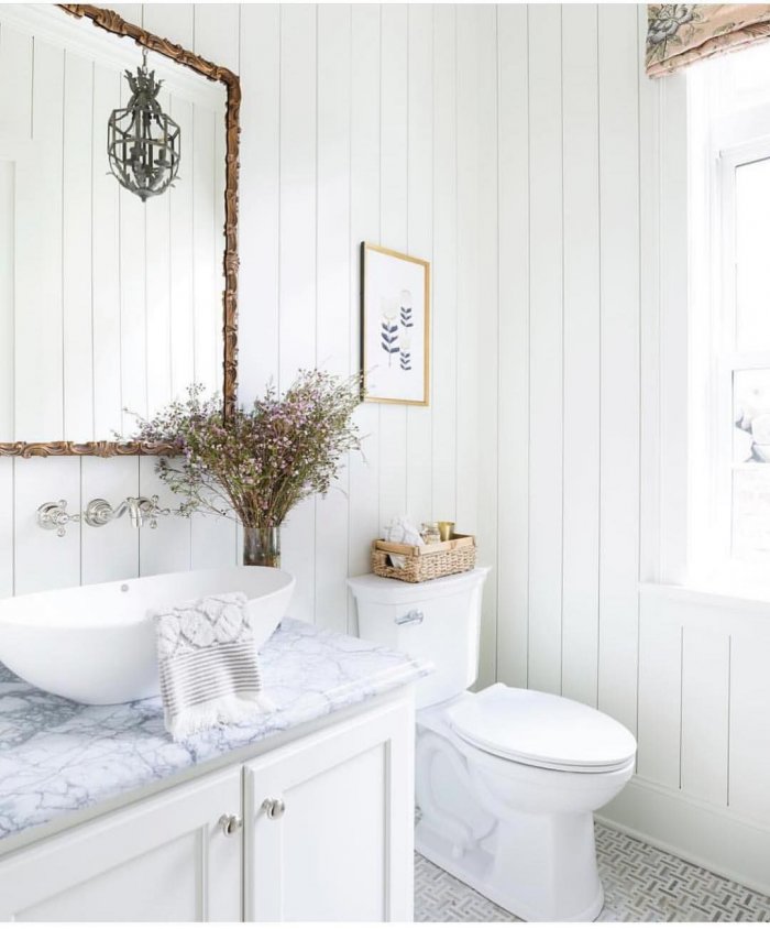 Ванная белая вагонка