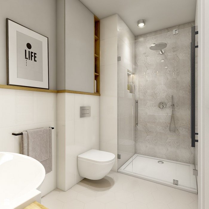 Узкая длинная ванная