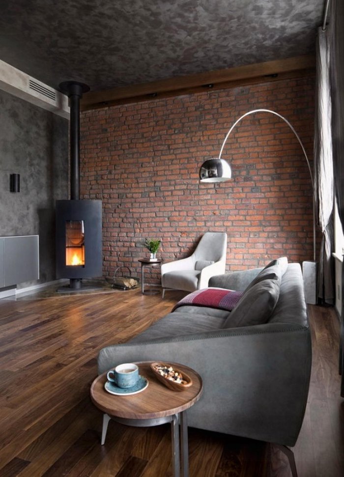 Гостиная лофт