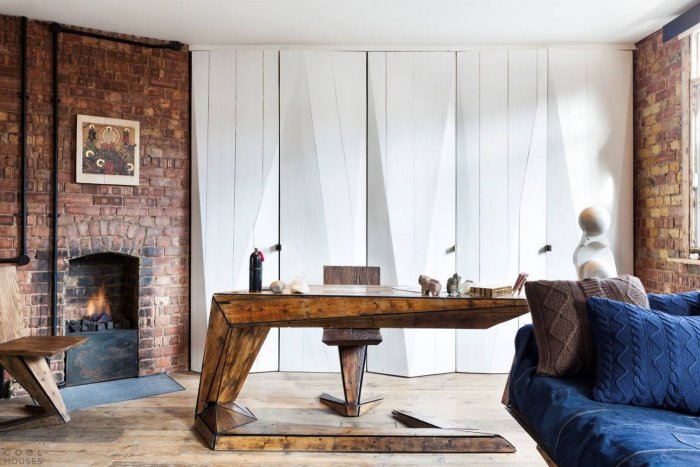 Камин в стиле Индастриал