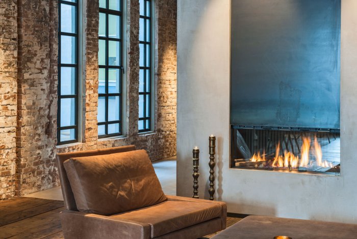 Искусственный камин лофт