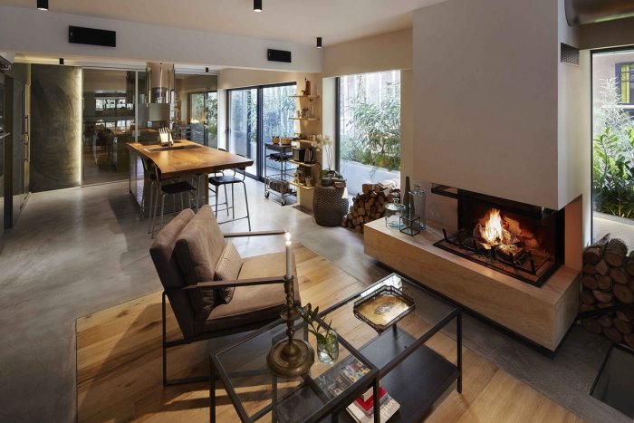 Камин в интерьере