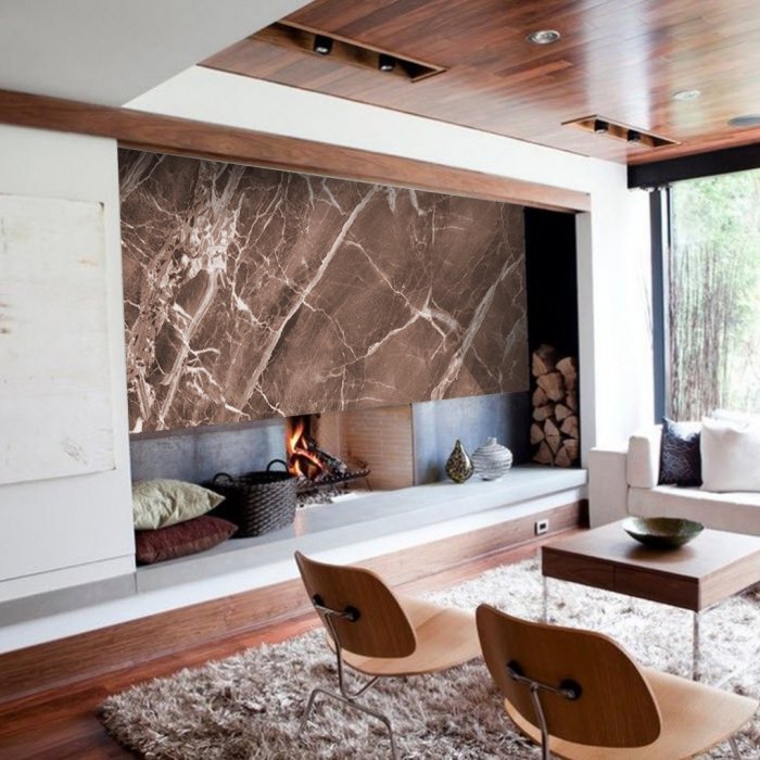 Гибкий камень в интерьере