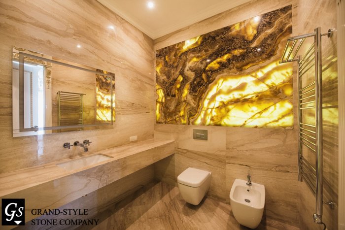 Гибкий мрамор под Оникс