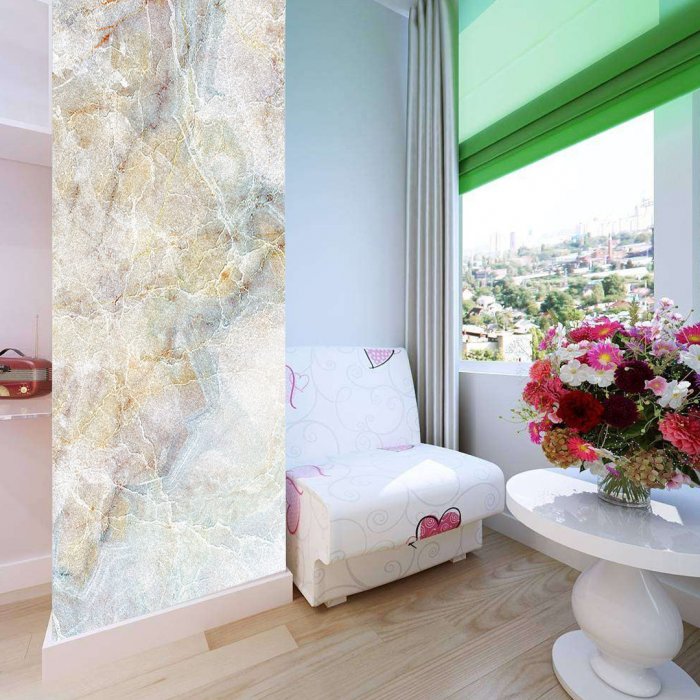 Гибкий мрамор в интерьере