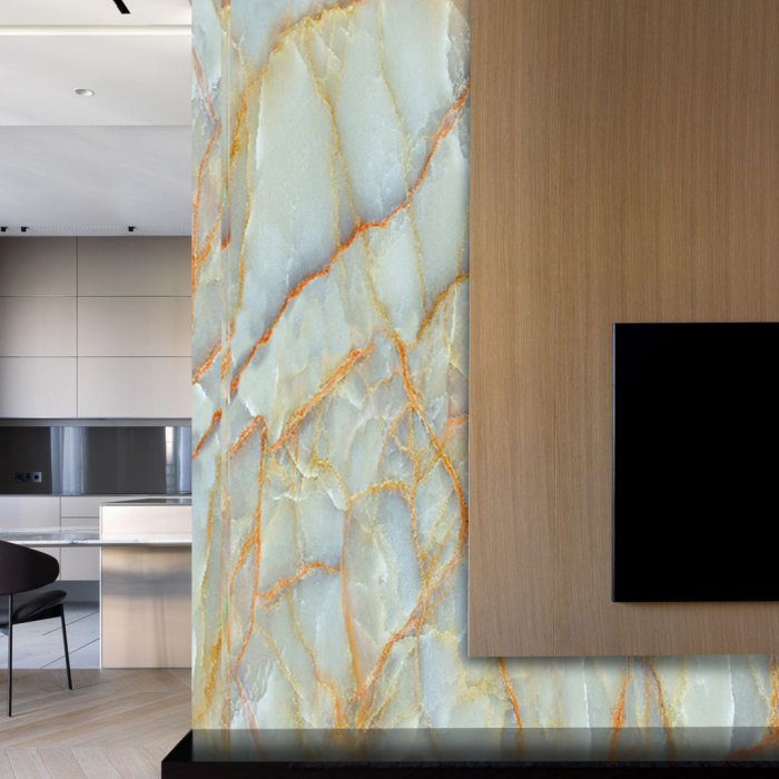 Гибкий мрамор дымчатый кварц