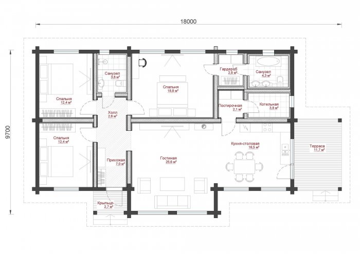 Проект Готланд дома из клееного