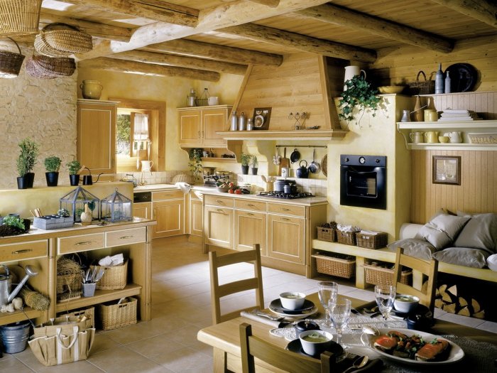 Деревенский стиль в интерьере ку