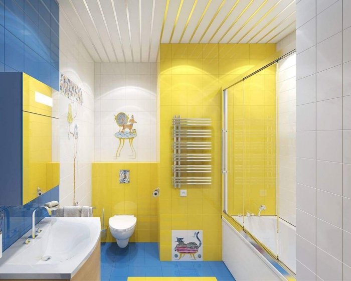 Желтая ванная