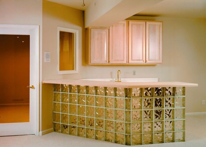 Стеклоблоки Vitrablok в интерьере